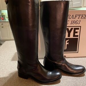 FRYE Melissa black riding  Boots
